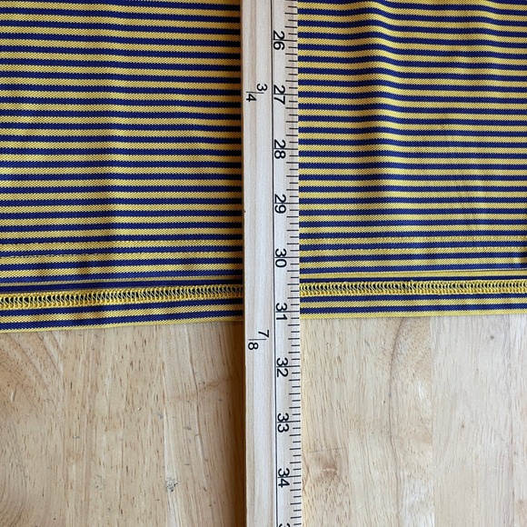 NEW Holderness & Bourne MAXWELL Mens L Performance Golf Polo Navy Yellow Jacket - Picture 8 of 11